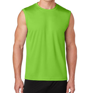 Débardeur Premium pour Homme 100% Coton Col Roulé Côtelé Sans Manches Respirant pour Gym et Fitness avec Logo Personnalisé - Product Image 2