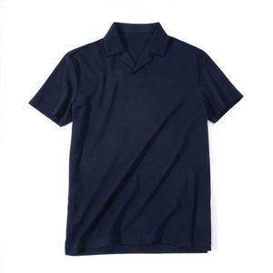 <b>Navy</b> Blue PoloShirt Custom Men PoloShirt Wholesale Premium Cotton Short Sleeve Polo <b>TShirt</b> Manufacturer OEM Casual Wear Clothing - Product Image 1