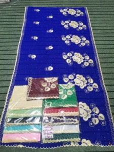 Hijab léger, long, doux, en mousseline florale, orné de strass, respirant, élégant, ethnique, pour l'extérieur et le quotidien - Product Image 2