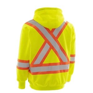 Sweat-shirt de travail réfléchissant haute visibilité pour l'hiver, pull de sécurité pour la construction, uniforme de signalisation - Product Image 3