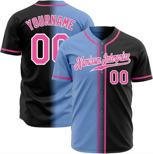 Maillot de baseball USA pour homme, tissu respirant en mesh, imprimé par sublimation, style sportswear avec broderie personnalisée - Product Image 1