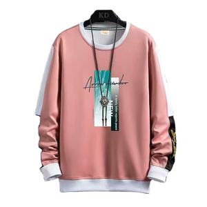 Custom Print Logo Men's Oversized <b>Sweatshirt</b> Quality Cotton and Polyester Vintage Crewneck Quality <b>Fleece</b> with Retro Style Set - Product Image 1