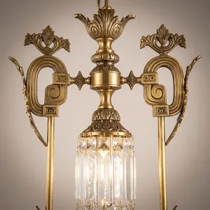 Lustre en cristal traditionnel à fixation au plafond, décoration intérieure pour salon, 100% fait main, forme irrégulière - Product Image 6