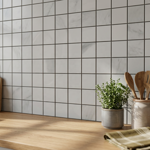Carreaux muraux de dosseret en porcelaine mosaïque antique et moderne faits à la main Carreaux de dosseret de conception aléatoire en forme de diamant hexagonal 3D - Product Image 5