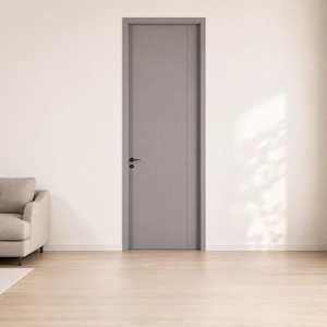 Puertas Interiores Precolgadas Personalizadas con Aislamiento Acústico y Núcleo Compuesto Hueco Impermeable Estilo Moderno de Granja, Puerta de Cocina de WPC/PVC - Product Image 4