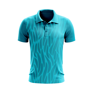 Chemise de golf pour homme, imprimée par sublimation, séchage rapide, anti-boulochage, personnalisable, élastique, sans couture, 100 % polyester - Product Image 1