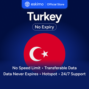 eSIM เอสกิโม่ ตุรกี 5GB ไม่มีวันหมดอายุ ข้อมูลสำหรับการเดินทาง ความเร็วสูง 5G/4G ไม่ต้องใช้ซิมการ์ดแบบกายภาพ S-T-05 สมาร์ทโฟนดิจิทัล - Product Image 1