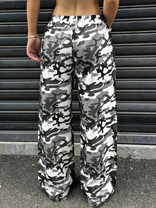 Pantalon Camouflage Homme Personnalisé en Polyester avec Braguette Zippée Coupe Large Style Urbain – Service OEM – Vente en Gros - Product Image 3