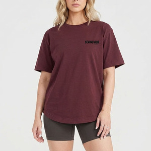 เสื้อยืดสำนักงานประจำวันของผู้หญิงผ้าสัมผัสนุ่มเสื้อผ้าลำลองสวมใส่สบายฮิปฮอปแขนสั้นเสื้อยืดสตรีทแวร์ที่เข้ากันกับทุกชุด - Product Image 1
