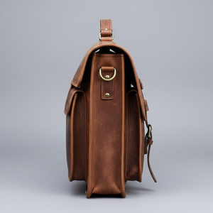 Sacs pour ordinateur portable grande capacité pour hommes 2026 – Sac fourre-tout robuste en cuir véritable de haute qualité avec bandoulière - Product Image 3