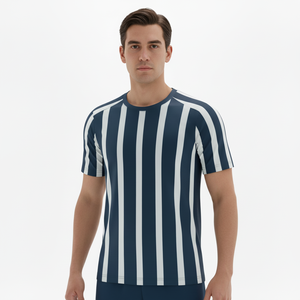 เสื้อฟุตบอลรุ่นใหม่คุณภาพดีที่สุด แบบ unisex ระบายอากาศได้ดี ผลิตจากโพลีเอสเตอร์ พร้อมลายพิมพ์แบบรีดร้อน - Product Image 3