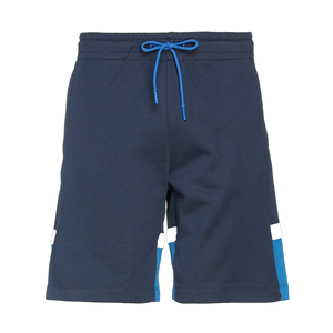 Shorts de sport pour hommes en tissu doux, bleu marine et royal, à panneaux, écologiques, taille élastique, pour la gym et le sport - Product Image 1