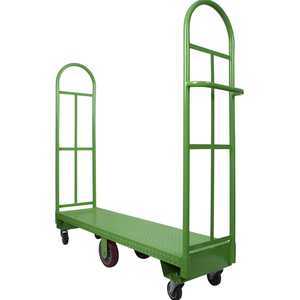 Stainless Steel Narrow Aisle Double-End <b>Platform</b> Truck for Restocking U-Boat <b>Trolley</b> with Stamping Process 300kg Load Capacity - Product Image 2