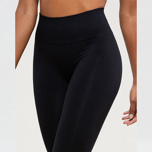 Leggings de sport pour femmes à taille mi-haute, design personnalisé, en tissu Spandex/Polyester respirant, antibactérien et à séchage rapide - Product Image 6