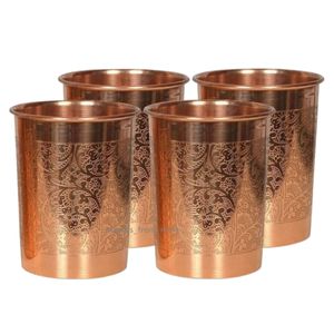 Gobelets à vin en cuivre pur, design martelé de luxe, robustes, en métal, vente en gros pour restaurants et usage domestique - Product Image 5