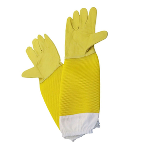 Bee Keeping <b>Gloves</b> Premium Apiary Safety <b>Gloves</b> Leather Palm <b>Long</b> Sleeve Sting Resistant Design OEM Bulk - Product Image 2
