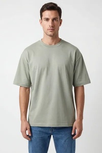 Quick Dry Breathable Eco-Friendly Contrast Trim Plus Size Custom Made <b>Men</b> T-<b>Shirt</b> Front Blank Design Durable Casual Style 100% - Product Image 3