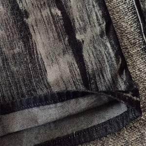 YUCHEN - Jeans de Mezclilla Encerada Vintage para Hombre, Estilo Retro Rock, Corte Recto - Product Image 3