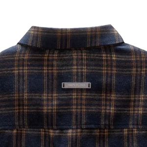 Chemise en flanelle à carreaux avec strass, coupe ample, douce et respirante, style vintage printemps/été, 100% coton - Product Image 4