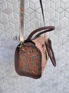 2026 Wholesale Hand Tooled Carving Leather Speedy Handbag Gypsy <b>Boho</b> Shoulder Custom Handmade Western Stylish Multi Uses <b>Bags</b> - Product Image 2