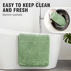 Tapis en microfibre absorbant antidérapant personnalisé, tapis de bain ultra doux, lavable en machine, séchage rapide, accessoires de salle de bain - Product Image 6