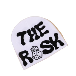 Bonnet tricoté unisexe OEM personnalisé de haute qualité 100 % acrylique, avec étiquette tissée teinte à la lettre, pour l'hiver, le ski et le pêcheur, modèle adulte courant - Product Image 1