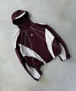 Veste coupe-vent vintage personnalisée en polyester avec panneaux et passepoil pour homme, idéale pour l'automne, vêtement de sport, survêtement - Product Image 4