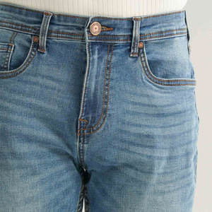 กางเกงยีนส์ผู้ชายทรงตรง ขาตรง ทรงปกติ สีซีด สไตล์ลำลอง วินเทจ ผ้าฝ้ายทนทาน ขายส่ง รับผลิตแบบ OEM - Product Image 6