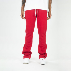 Pantalones Deportivos de Color Sólido con Cordón, Pantalones Anchos de Punto Ligero, Cintura Media, Estilo Casual Urbano - Product Image 4