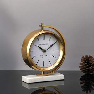 Black Metal Desk <b>Clock</b> For Modern Interior Decoration With Sleek Tabletop Design And Functional Time Display - Product Image 2