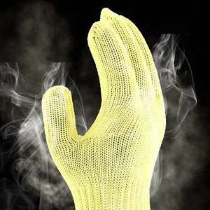 Gants de sécurité en fibre KEVLAR élastiques résistants aux flammes, de taille moyenne, pour le soudage, la fonderie, l'automobile, l'industrie, la cuisine - Product Image 3