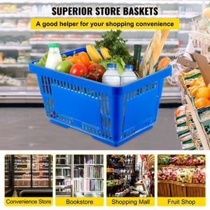 12-Storey Set <b>Plastic</b> Shopping <b>Baskets</b> Iron Stand 16.9 X 11.8 X 8.7 Inches 42.8 X 30 X 22 cm 16.9 X 11.8 X 8.7 In/42.8 X 30 X 22 - Product Image 2