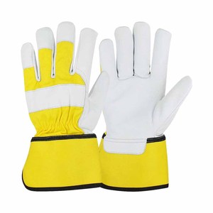 Guantes de Seguridad de Cuero Vacuno de Primera Calidad, Resistentes a la Abrasión y al Calor, con Forro de Algodón, Antivibración - Product Image 2