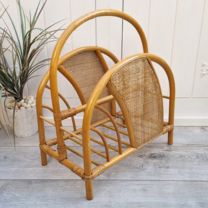 Soporte para revistas de ratán, soporte para guardar folletos, accesorio de decoración para el hogar y la oficina - Product Image 1
