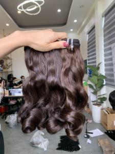 ผมมนุษย์ทอ100% ขนาด8-28นิ้วสำหรับคนผมจริงขนาด8-28นิ้วพร้อมใช้งาน - Product Image 5