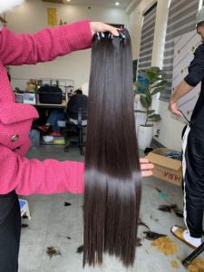 วิกผมตรงแบบสั้นมีเชือกด้านหน้าทำจากผมมนุษย์ธรรมชาติสำหรับผู้หญิงผิวดำผลิตในเวียดนาม - Product Image 2