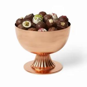 Tazón Decorativo de Metal para Chocolate, Tazón de Acero Inoxidable para Servir Dulces, Frutos Secos y Bocadillos - Product Image 5