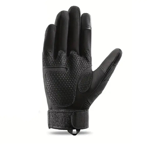 ถุงมือหนังสำหรับเล่นกีฬากลางแจ้งแบบเต็มนิ้ว ทนทานต่อการใช้งานหนัก ผลิตในปากีสถาน รองรับการสัมผัสหน้าจอ เหมาะสำหรับตกปลาและกิจกรรมทั่วไป - Product Image 6