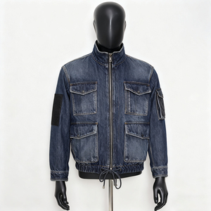 Chaquetas de Hombre al por Mayor para Otoño, Chaquetas de Mezclilla de Color Sólido Personalizadas, Resistentes, Ecológicas, Vintage, 100% Algodón, Proveedor OEM - Product Image 5