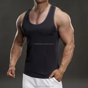 2025ใหม่เสื้อกล้ามโชว์กล้ามเข้ารูปชุดกีฬาสำหรับผู้ชายเสื้อยืดคอกลมแขนกุดสำหรับใส่เล่นกีฬาวิ่งเสื้อออกกำลังกายเพาะกาย - Product Image 5