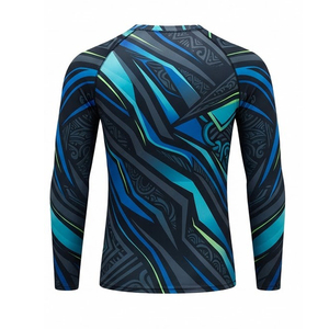 เสื้อรัดรูปแขนยาวแบบยูนิเซ็กซ์ พิมพ์ลายกาแล็กซี่ดอกไม้ด้วยเทคนิค Heat-Transfer แห้งเร็ว UPF50+ ป้องกันแบคทีเรีย สำหรับเล่นกีฬา - Product Image 6