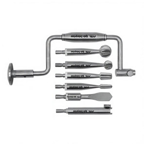 Hudson Brace <b>Hand</b> <b>Drill</b> Set 7-Piece Manual Orthopedic Surgical Instrument Kit Premium German Stainless Steel Bone Surgery - Product Image 4