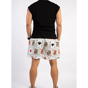 Pantalones Cortos Cargo Holgados de Lona Pesada para Hombre, Personalizados para Verano, con Cierre de Cordón, de Secado Rápido, Transpirables, con Estampado de Cartas de Póker - Product Image 3