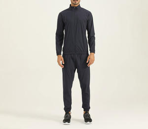 Ensemble de survêtements d'automne pour hommes en gros, 2 pièces avec fermeture éclair, ensemble sweat à capuche et pantalon de jogging, veste personnalisée avec logo imprimé en polaire à séchage rapide - Product Image 4