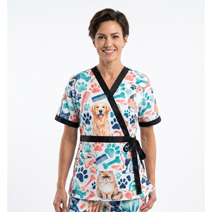 Robe de toilettage pour femme, vêtement de travail pour toilettage d'animaux, cape de salon, vêtement de toilettage imperméable - Product Image 5