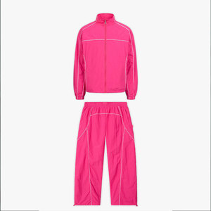 Conjunto de Chaqueta y Pantalones Deportivos de Nylon con Ribete, Estilo Urbano, para Hombre, de Alta Calidad y Rendimiento - Product Image 4
