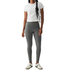 Leggings de Yoga Personalizados al por Mayor para Mujer, Cintura Media, Transpirables, Antibacterianos, Sin Costuras, Gruesos, Pantalones de Entrenamiento Midi, Levanta Glúteos, Talla Personalizada - Product Image 1