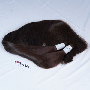 Precio al por mayor Extensiones de cabello virgen vietnamita recto natural a granel Super doble dibujado fuerte y sedoso con colores claros - Product Image 6