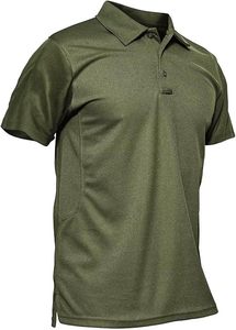 เสื้อเชิ้ตผู้ชาย ผ้าฝ้าย 100% แขนสั้น สำหรับเล่นกีฬากอล์ฟ ระบายอากาศได้ดี ซับเหงื่อ ใส่สบาย ติดกระดุมด้านหน้า คอปกแบบแจ็คการ์ด - Product Image 2