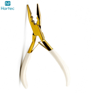 Stainless Steel Hair Extension Pliers Tool With Rubber Grip Handle Hair Extension Micro Opening and Hair Closing Pliers - Product Image 3
